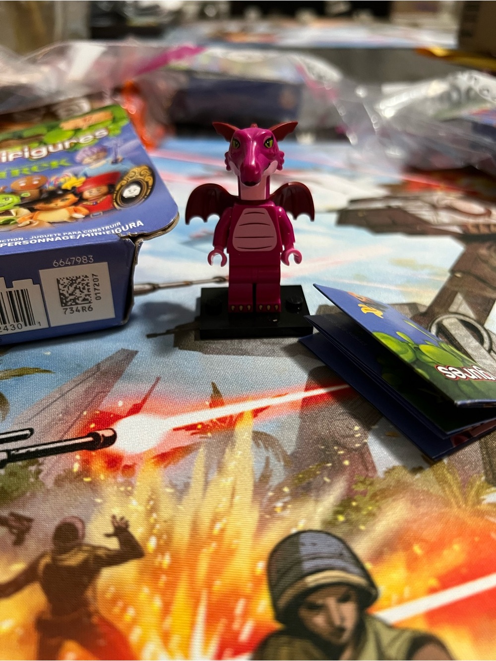 Lego Shrek Mini Figures, Dragon, Fairy Godmother and Pinocchio